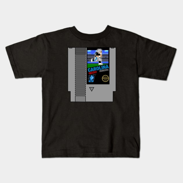 Carolina Football 8 bit cartridge design Kids T-Shirt by MulletHappens